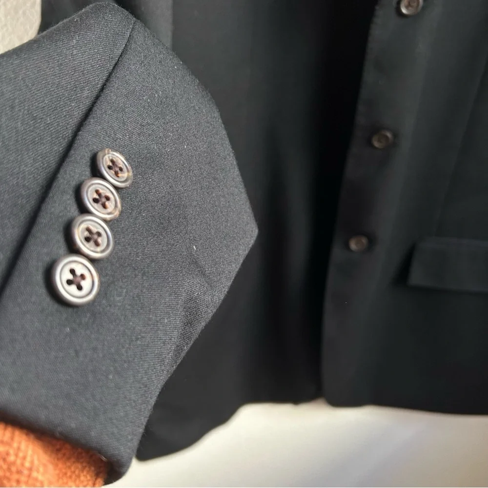 Polo by Ralph Lauren | Virgin Wool Classic Black Men's Blazer Made in Italy